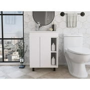 Depot E-Shop Acra Free Standing Vanity, White